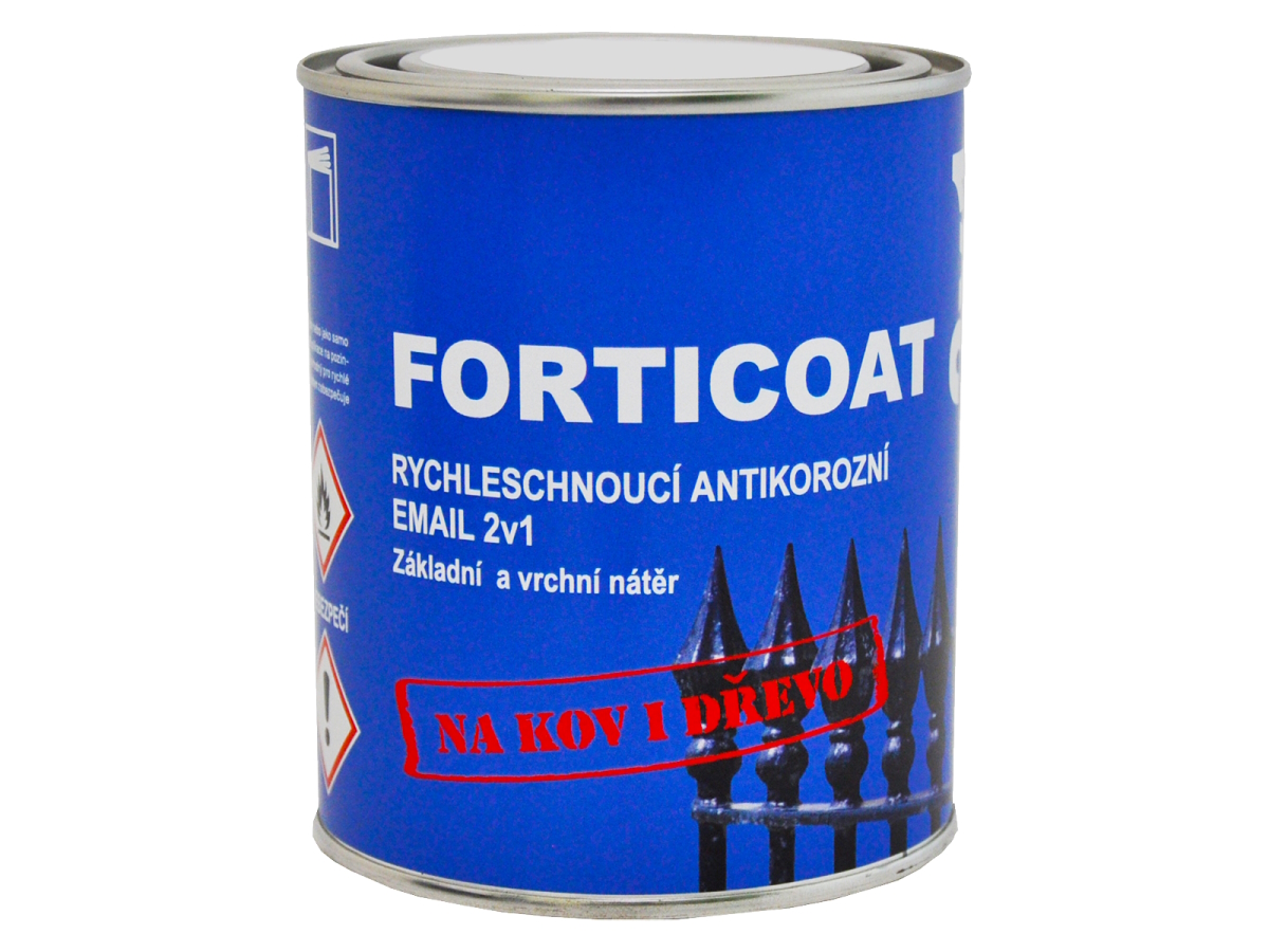 Forticoat rychleschnoucí antikorozní email 2v1 základní a vrchní nátěr RAL 5017 modrá 2,5 kg