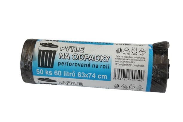 Dostál pytle na odpadky černé 60 l 50 ks