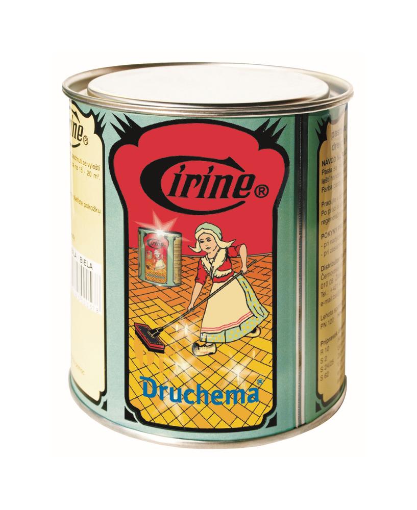 Druchema tuhá vosková pasta na parkety, dřevo a linoleum Cirine bílá 550 g