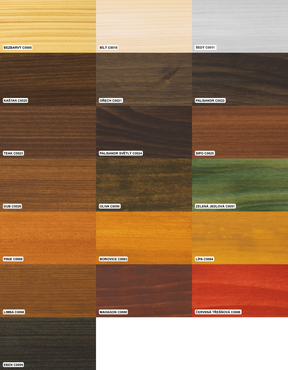 Colorlak penetrační lazura s olejem Lusonol S1023 bezbarvá (C 0000) 0,9 l