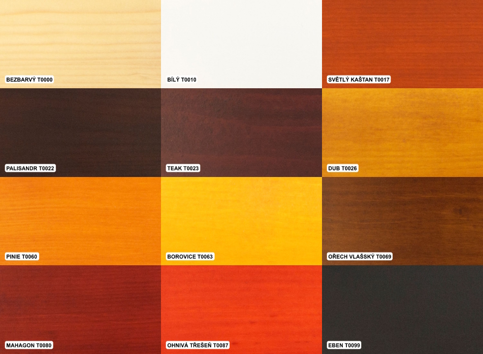 Colorlak syntetická silnovrstvá polomatná lazura Profi Lazura S1025 dub (T 0026) 0,9 l