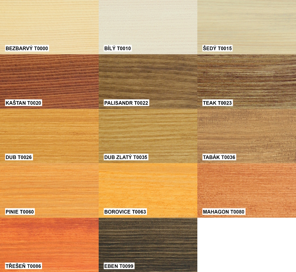 Colorlak olejová jednovrstvá polomatná lazura Profi Olejová lazura O1020 dub (T 0026) 2,5 l