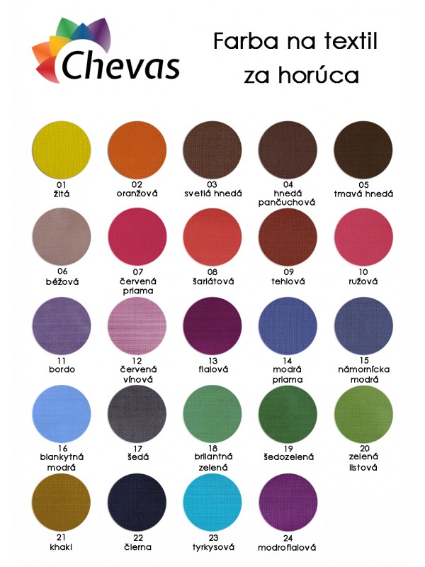 Chevas barva na bavlnu 90°C hněď punčochová (04) 20 g