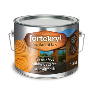 Fortekryl venkovní lak bezbarvý mat 1,8 kg