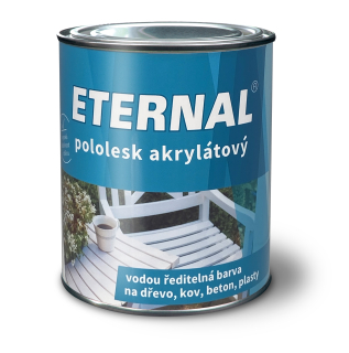 Eternal pololesk vodou ředitelná akrylátový RAL 9003 bílá 700 g