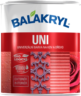 Balakryl univerzální barva na kov a dřevo Uni Lesk bílá (0100) 700 g