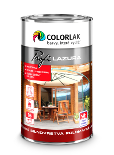 Colorlak syntetická silnovrstvá polomatná lazura Profi Lazura S1025 pinie (T 0060) 0,9 l