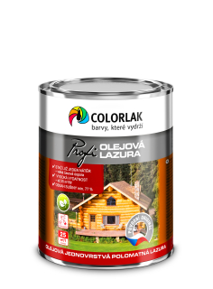 Colorlak olejová jednovrstvá polomatná lazura Profi Olejová lazura O1020 pinie (T 0060) 0,75 l