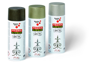 Schuller sprej s dekorativním efektem Prisma Effect Antik stříbrně šedý 400 ml