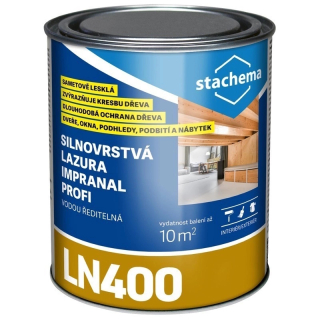 Impranal Profi silnovrstvá vodou ředitelná lazura teak 0,75 l