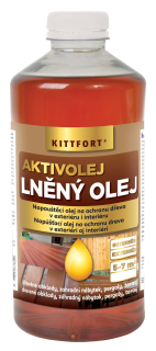 Kittfort lněný olej Aktivolej přírodní 1000 ml