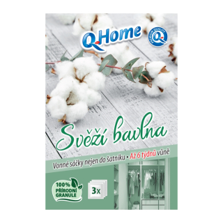 Q Home vonné sáčky nejen do šatníku Svěží bavlna 3 ks
