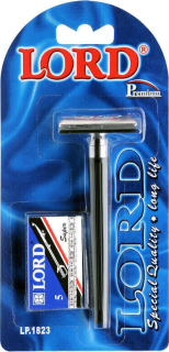 Lord holicí strojek a náhradní žiletky Premium 1 ks + 5 ks