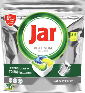 Jar tablety do myčky Platinum All In One Lemon 34 ks