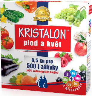 Agro vodourozpustné hnojivo Kristalon Plod a květ 500 g