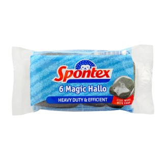 Spontex saponátová drátěnka na nádobí 6 Magic Hallo 6 ks