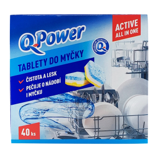 Q Power tablety do myčky Active All In One 40 ks
