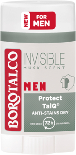 Borotalco tuhý deodorant Men Invisible Musk Scent 40 ml
