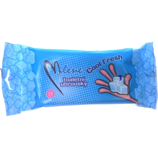 Miléne toaletní vlhčené ubrousky Cool Fresh 15 ks