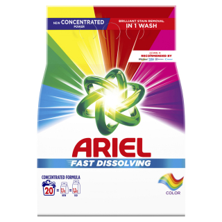 Ariel prací prášek Fast Dissolving Color 20 praní 1100 g