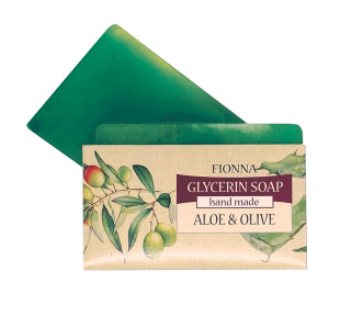 Fionna glycerínové tuhé mýdlo Glycerin Soap Hand Made Aloe Olive 100 g
