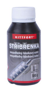 Kittfort nespalitelný hliníkový nátěr Stříbřenka stříbrná 100 g