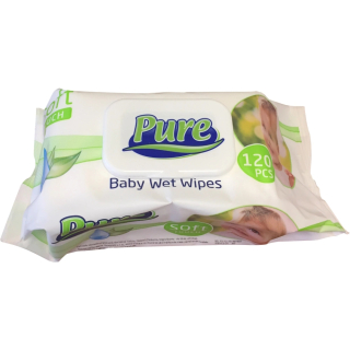 Pure vlhčené ubrousky Baby Wet Wipes 120 ks