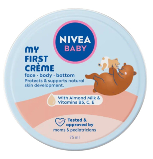 Nivea Baby krém, tvář, tělo, zadeček  75ml 