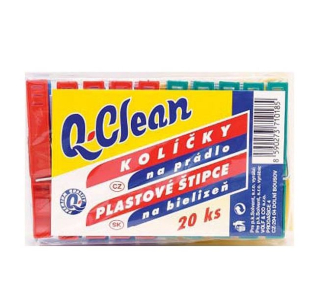 Q Home kolíčky na prádlo plastové  20ks/fol.