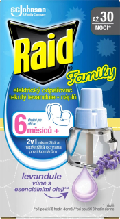 RAID Family tekutá náplň do el. odpařovače s vůní levandule 21 ml