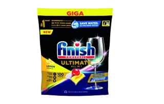 Finish tablety do myčky Ultimate All in 1 Lemon Sparkle 100 ks 