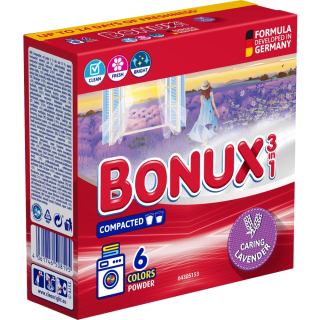 Bonux prací prášek Color Caring Lavender 6 dávek, 300 g