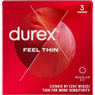 DUREX Kondomy  FEEL THIN 3 ks