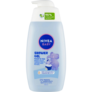  Nivea Baby Sprchový gel pro celé tělo a vlásky, 500 ml