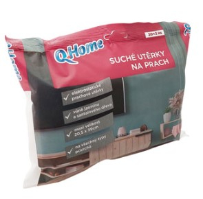 Q Home suché utěrky na prach(20+2ks/bal)