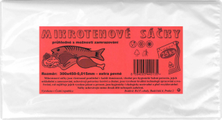 Mikrotenové odtrhávací sáčky silné 300x450mm, čiré, balení 25ks