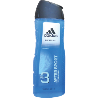 Adidas 3 After Sport sprchový gel na tělo a vlasy pro muže 400 ml 