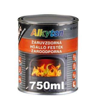 Alkyton žáruvzdorná barva černá 750 ml