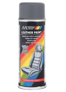 Motip Barva na kůži a koženku šedá Spray 200 ml