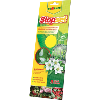 Propher Stopset žluté lepové desky na pilatky, 25 × 10 cm, 5 ks
