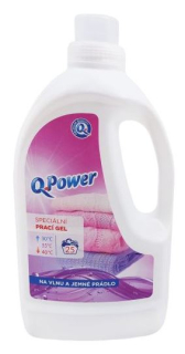 Q Power prací gel vlna a jemné prádlo 25PD 1,5l
