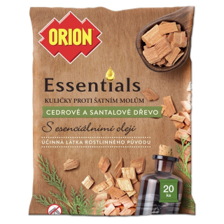 Orion kuličky proti molům, cedr a santalové dřevo, 20 ks