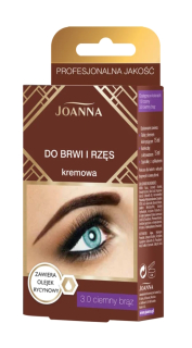 Joanna krémová barva na obočí a řasy tmavě hnědá 15 ml