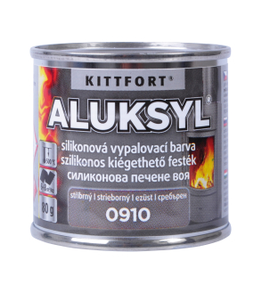 Kittfort silikonová vypalovací barva Aluksyl stříbrná (0910) 80 g