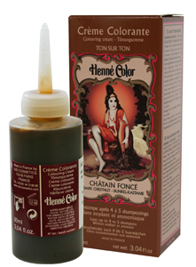 Henné Color tónovací barevný přeliv na vlasy tmavý kaštan 90 ml