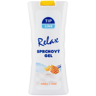 Tip Line sprchový gel mléko a med Relax 500 ml