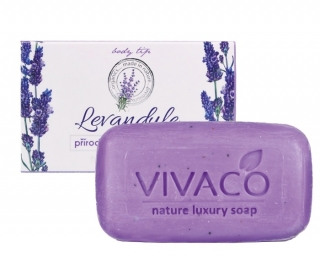 Vivaco přírodní aromatické tuhé mýdlo Body Tip Levandule 100 g