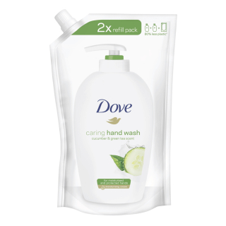 Dove tekuté mýdlo náhradní náplň Caring Hand Wash Cucumber Green Tea Scent 500 ml