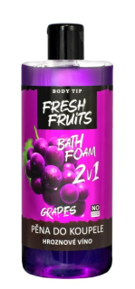 Vivaco pěna do koupele Body Tip Fresh Fruits Hroznové víno 500 ml