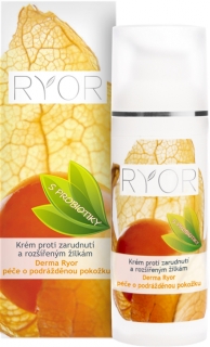 Ryor pleťový krém proti zarudnutí a rozšířeným žilkám Derma Ryor péče o podrážděnou pokožku 50 ml
